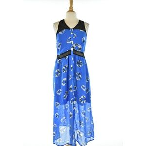 Apollo Blue, Black and White Maxi Dress